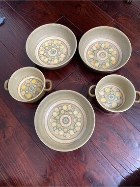 Vintage 70’s Franciscan Reflections Cereal and Soup Bowls